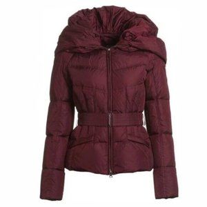 ADD Down red maroon icon 10 belted puffer coat